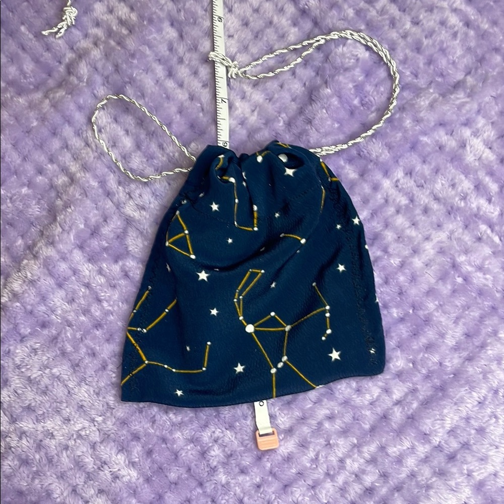 Constellation Drawstring Bag - Blue and Gold